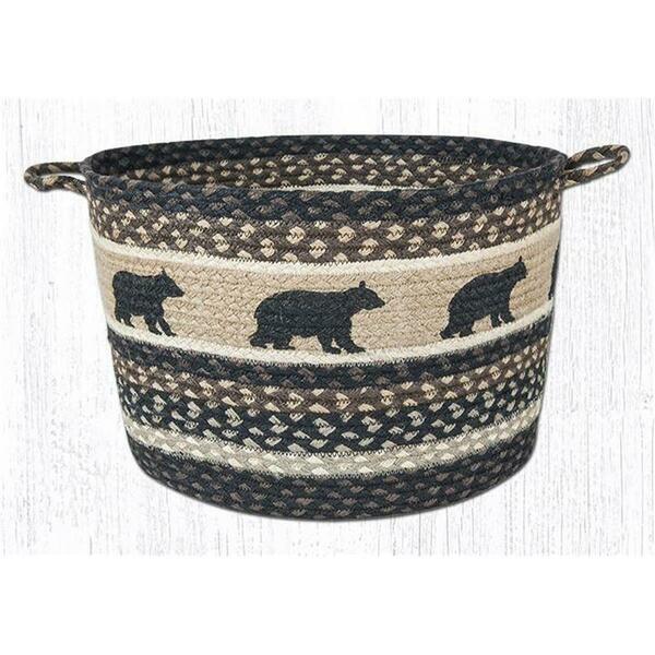Capitol Importing Co 13 x 9 in. Cabin Bear Printed Utility Basket 38-UBPMD313CB